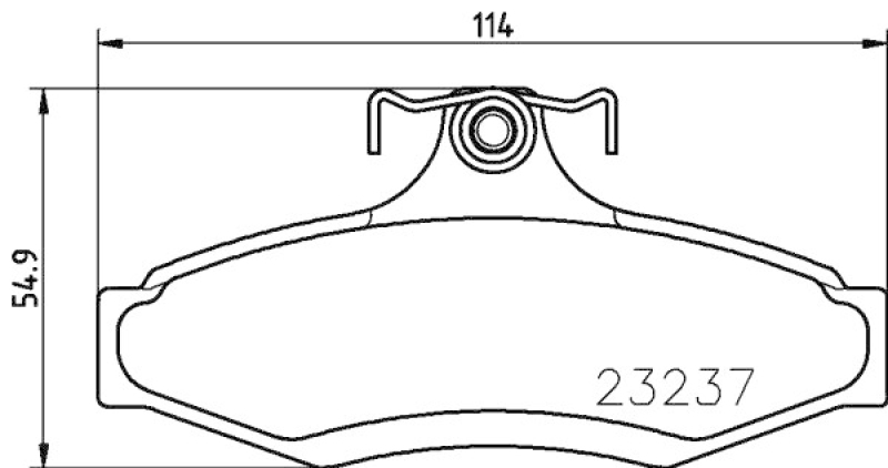 HELLA 8DB 355 009-491 Bremsbelagsatz Scheibenbremse