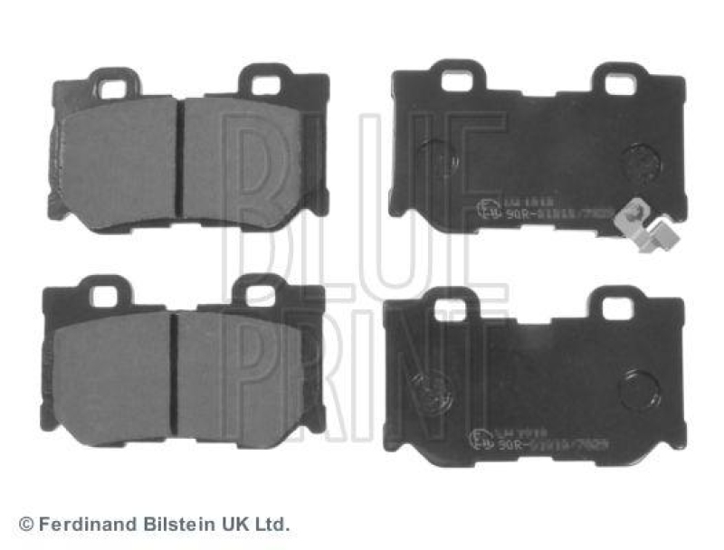 BLUE PRINT ADN142149 Bremsbelagsatz f&uuml;r NISSAN