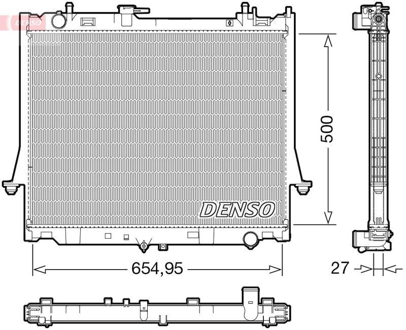 DENSO DRM99014 Kühler ISUZU D-MAX II (TFR, TFS) 2.5 CRDi 4x4 (12-)