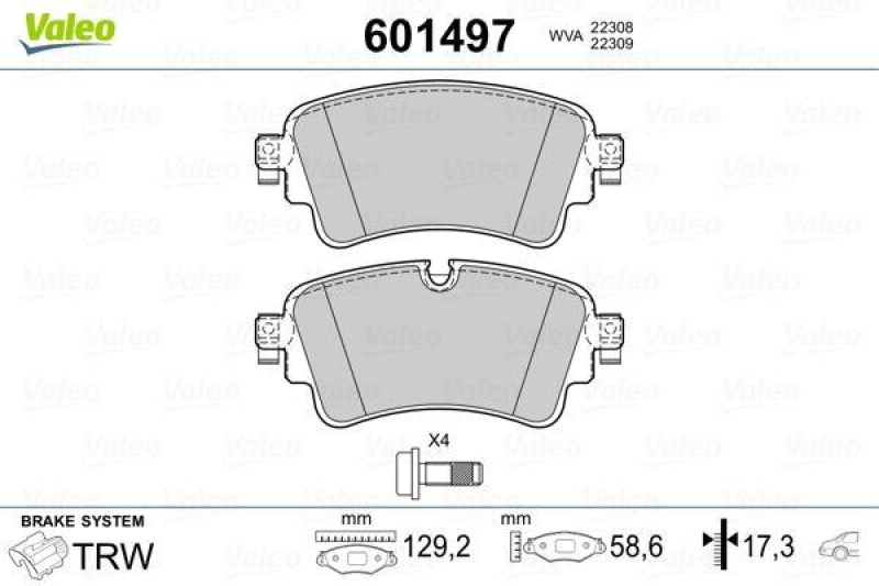 VALEO 601497 SBB-Satz PREMIUM