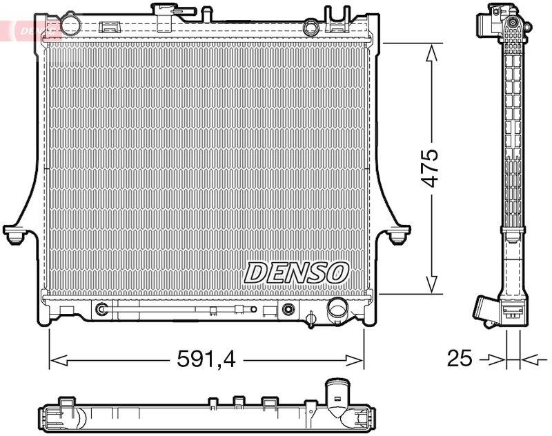 DENSO DRM99015 Kühler ISUZU D-MAX I (TFR, TFS) 3.0 DiTD 4x4 (02-12)