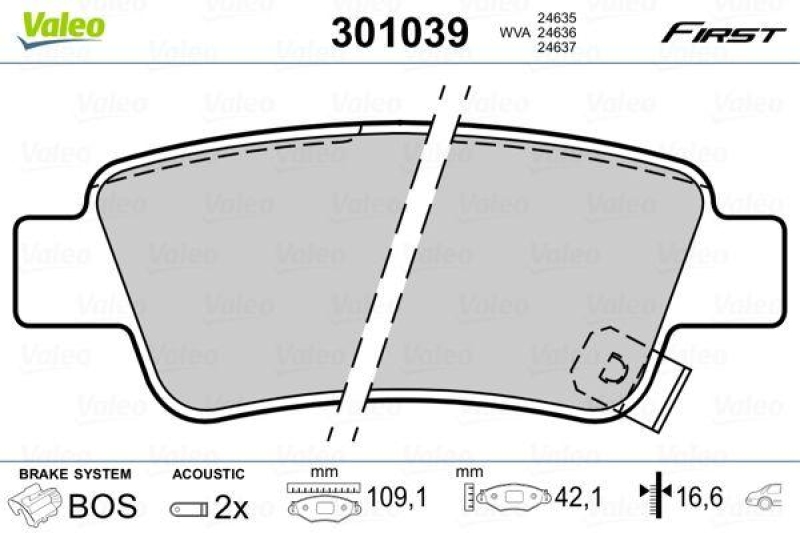 VALEO 301039 SBB-Satz FIRST