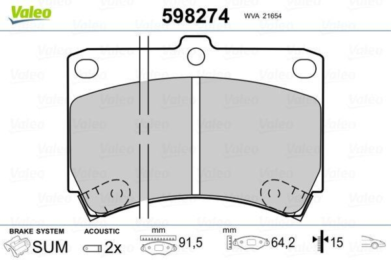 VALEO 598274 SBB-Satz PREMIUM