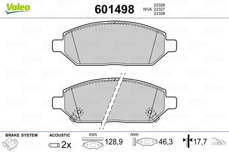 VALEO 601498 SBB-Satz PREMIUM