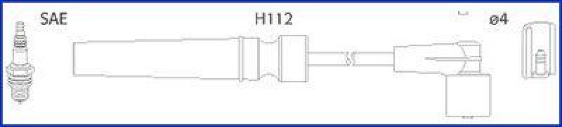 HITACHI 134236 Zündkabelsatz für CHEVROLET u.a.