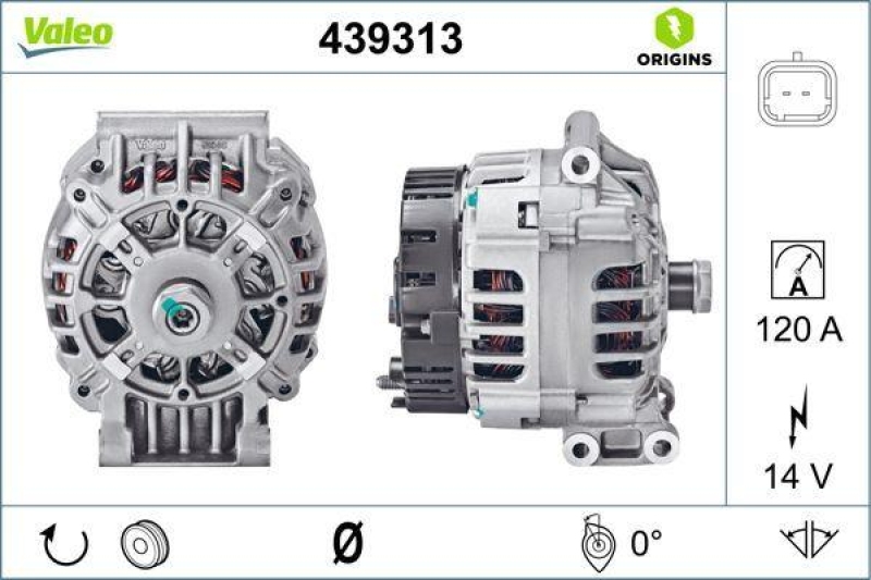 VALEO 439313 Generator Neu - ORIGINS