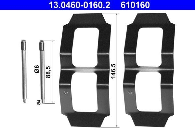 ATE 13.0460-0160.2 Belagsatz Zubehör