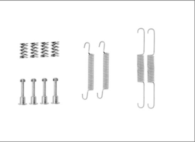 HELLA 8DZ 355 206-161 Zubehörsatz, Bremsbacken für JAGUAR/DAIMLER