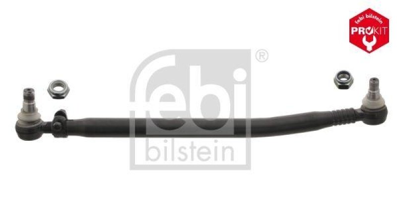 FEBI BILSTEIN 15783 Lenkstange mit Sicherungsmuttern, vom Lenkgetriebe zur 1. Vorderachse für Mercedes-Benz