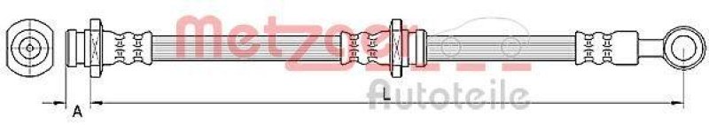 METZGER 4110670 Bremsschlauch f&uuml;r HYUNDAI/KIA VA rechts