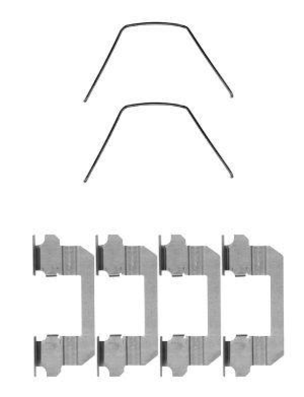 HELLA 8DZ 355 204-781 Zubehörsatz Scheibenbremsbelag