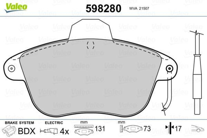 VALEO 598280 SBB-Satz PREMIUM