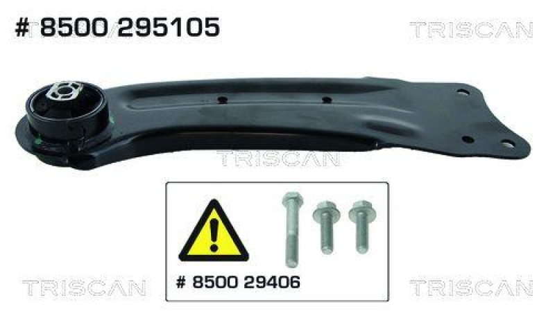 TRISCAN 8500 295105 Querlenker Hinterachse für Audi, Vw