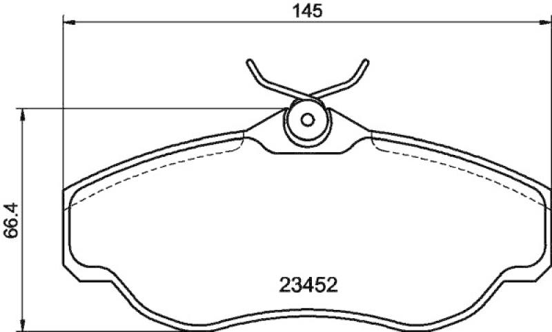 HELLA 8DB 355 009-531 Bremsbelagsatz Scheibenbremse