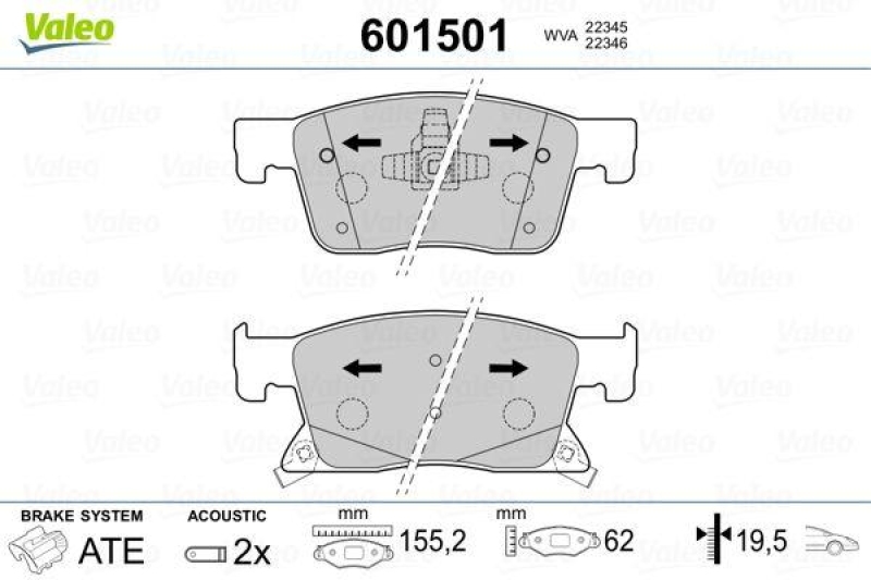 VALEO 601501 SBB-Satz PREMIUM