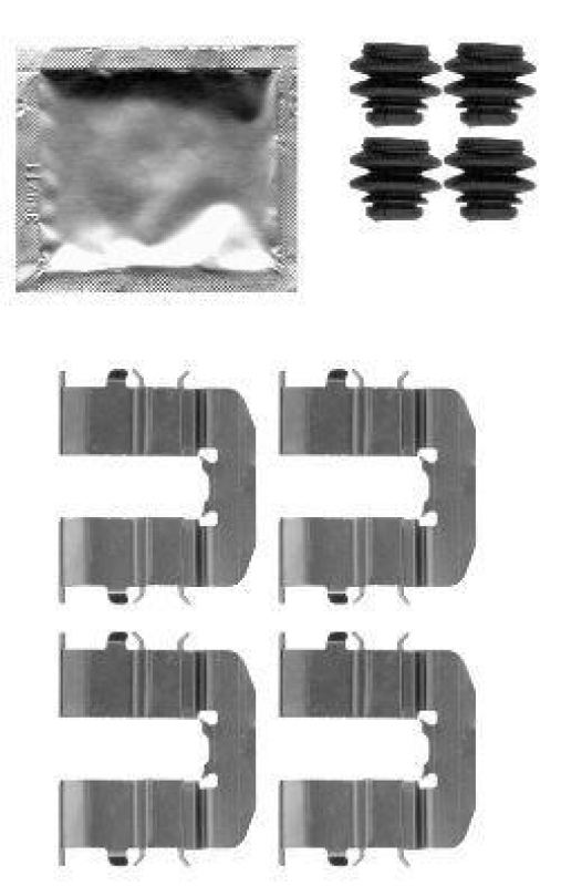 HELLA 8DZ 355 204-801 Zubehörsatz Scheibenbremsbelag