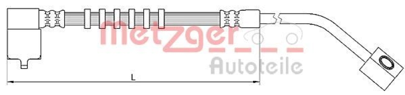 METZGER 4110685 Bremsschlauch für CHRYSLER VA rechts