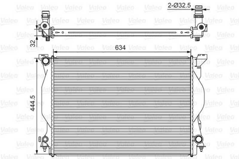 VALEO 734419 Motorkühler AUDI A4 CABRIOLET 3.0 I