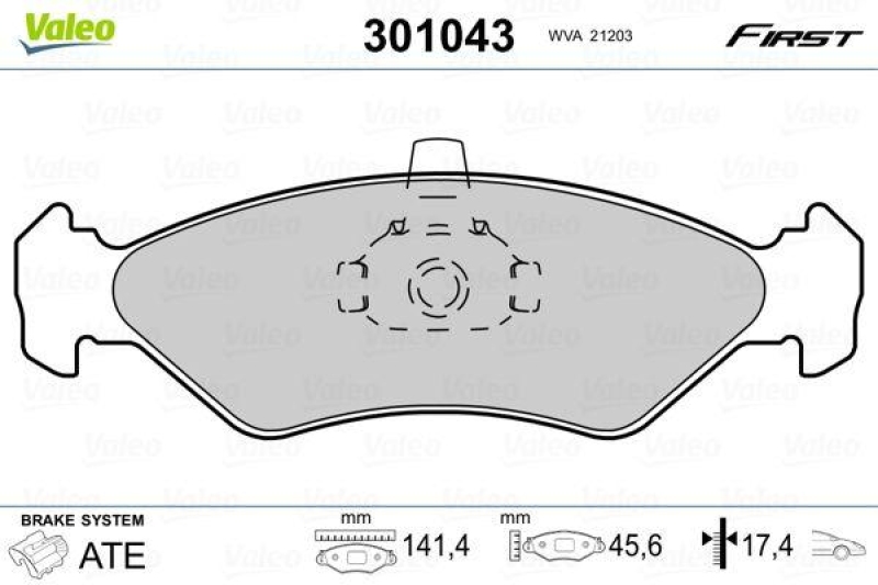 VALEO 301043 SBB-Satz FIRST