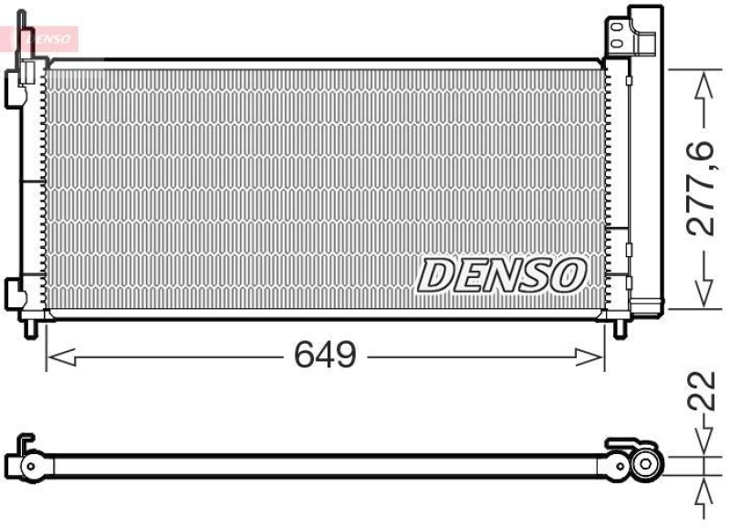 DENSO DCN51021 Kondensator A/C LEXUS NX 300h AWD (14-)