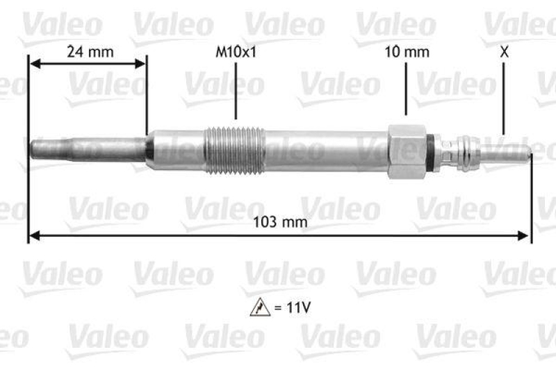 VALEO 345114 Glühkerze ALFA 147, 156, 166