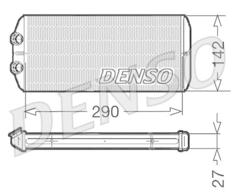 DENSO DRR07005 Wärmetauscher PEUGEOT PARTNER (08-)