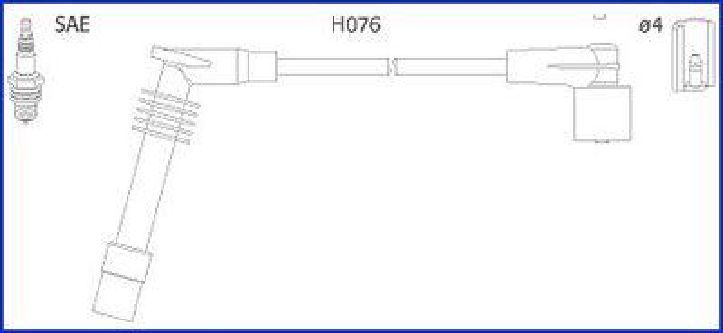 HITACHI 134251 Zündkabelsatz