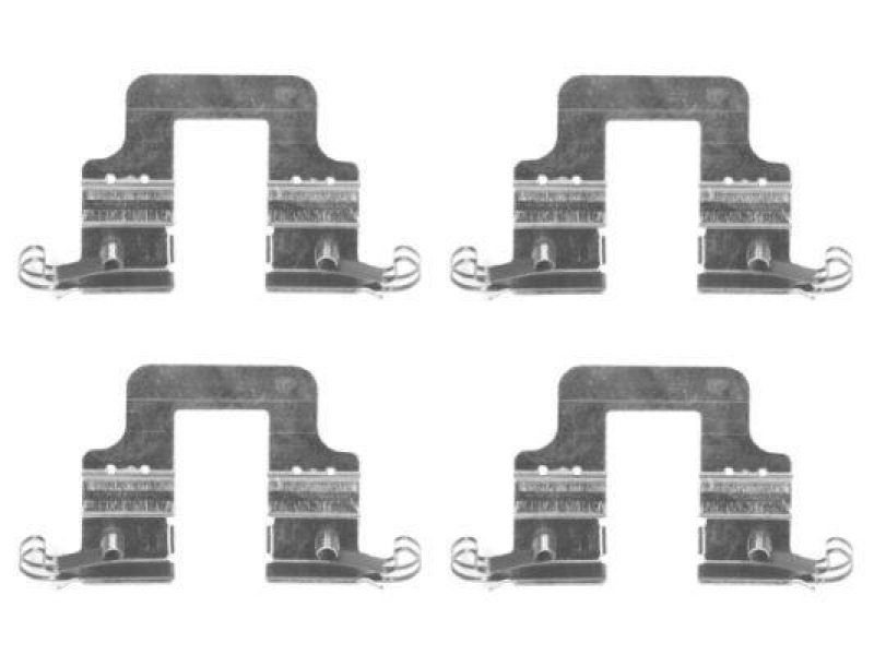 HELLA 8DZ 355 204-851 Zubehörsatz, Scheibenbremsbelag für AUDI