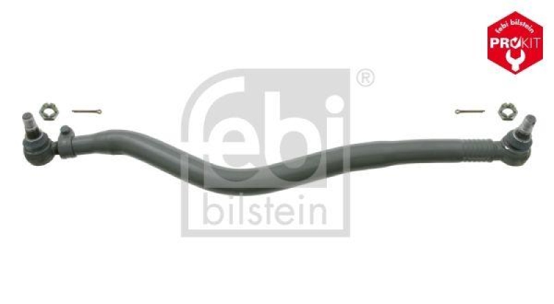 FEBI BILSTEIN 22260 Lenkstange mit Kronenmuttern und Splinten, vom Lenkgetriebe zur 1. Vorderachse f&uuml;r Volvo