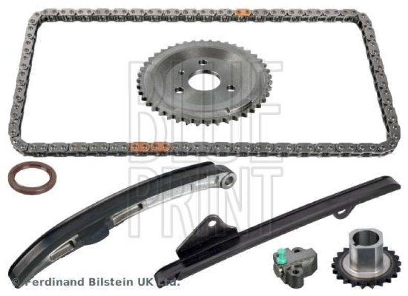 BLUE PRINT ADT37359 Steuerkettensatz f&uuml;r Nockenwelle, mit Gleitschienen und Kettenspanner f&uuml;r TOYOTA