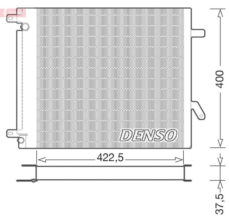 DENSO DCN99000 Kondensator A/C NEW HOLLAND / CASE ICH TN / VN 2080 / JX (97-12)