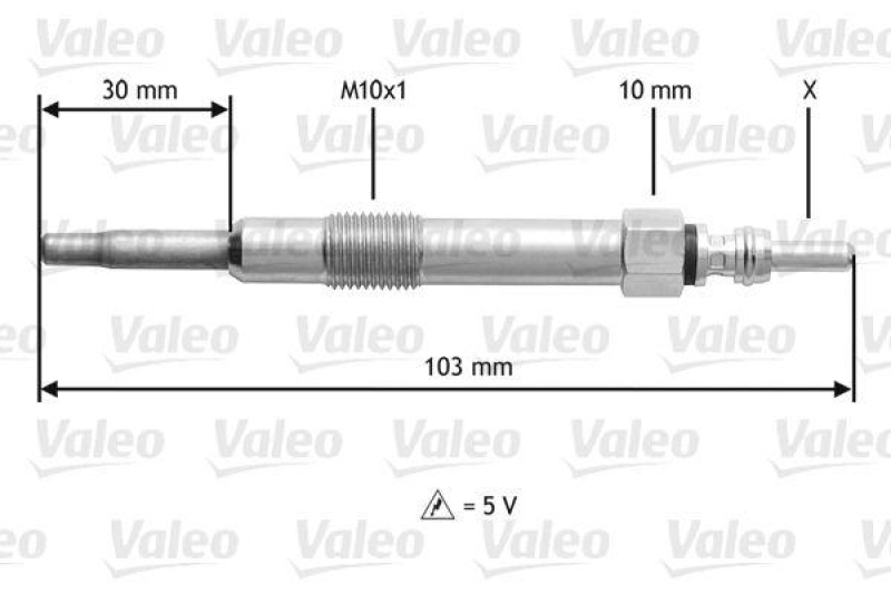 VALEO 345115 Glühkerze SUZUKI SX4 1.9 DDISF