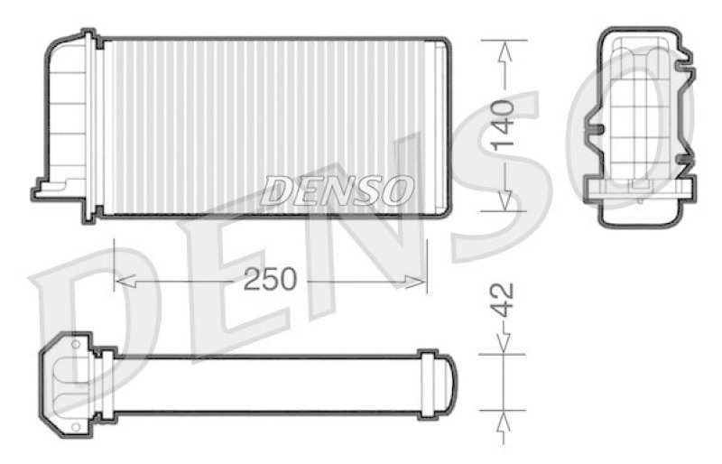 DENSO DRR09001 Wärmetauscher FIAT COUPE
