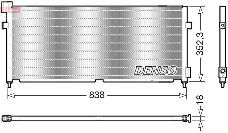 DENSO DCN99052 Kondensator A/C VOLVO FH (05-) 12.8