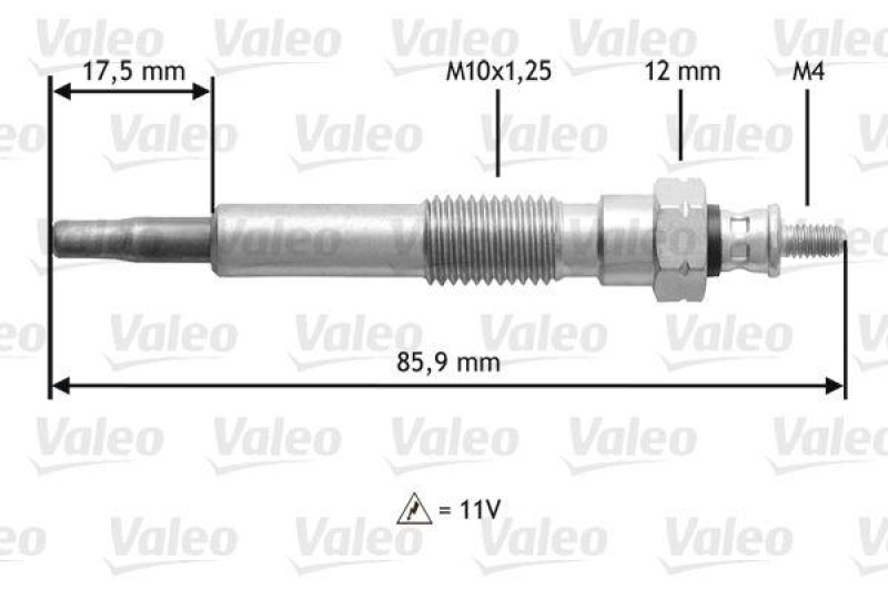 VALEO 345117 Glühkerze OPEL ASTRA F,COMBO,C