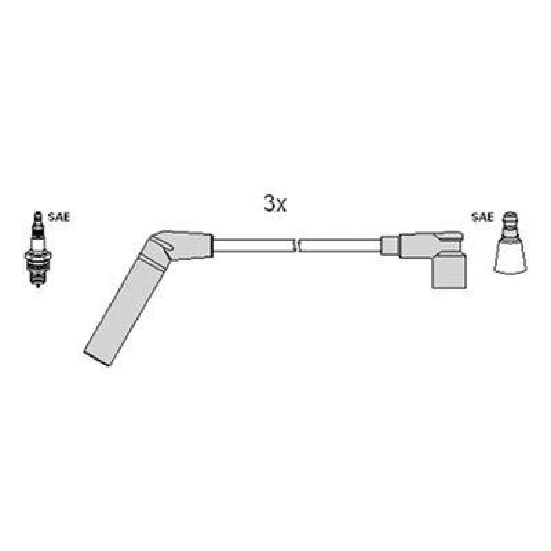 HITACHI 134263 Zündkabelsatz für CHEVROLET u.a.