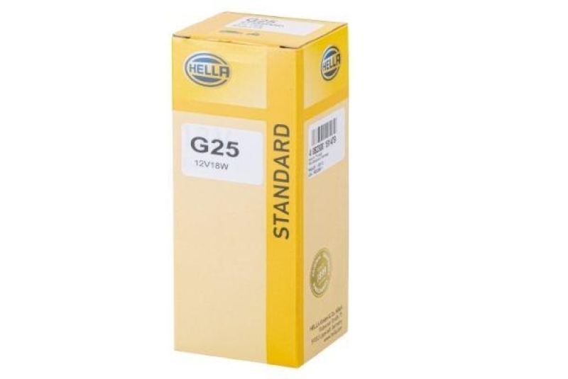 HELLA 8GA002072-121 Glühlampe BA15S 12V 18W