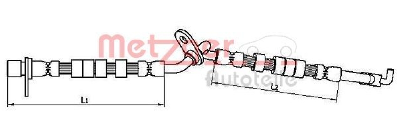 METZGER 4110709 Bremsschlauch für MAZDA VA rechts