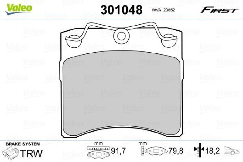 VALEO 301048 SBB-Satz FIRST