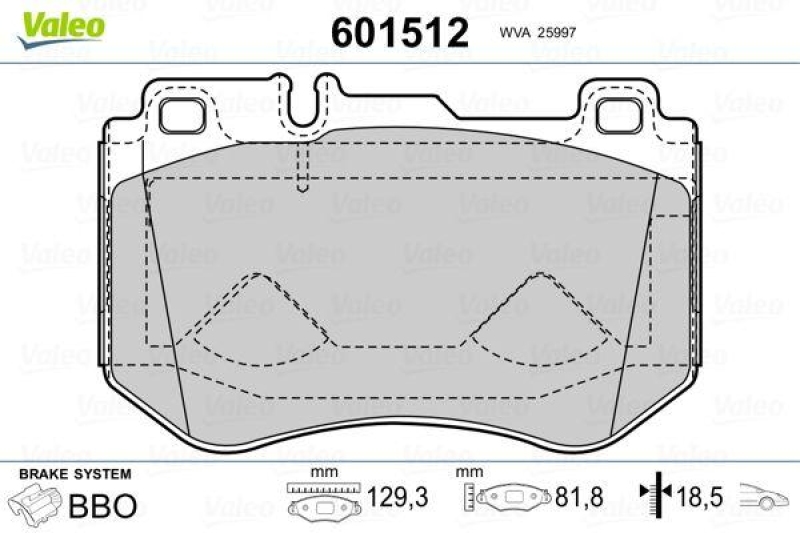 VALEO 601512 SBB-Satz PREMIUM