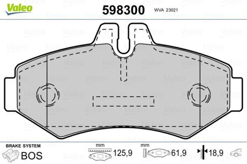 VALEO 598300 SBB-Satz PREMIUM