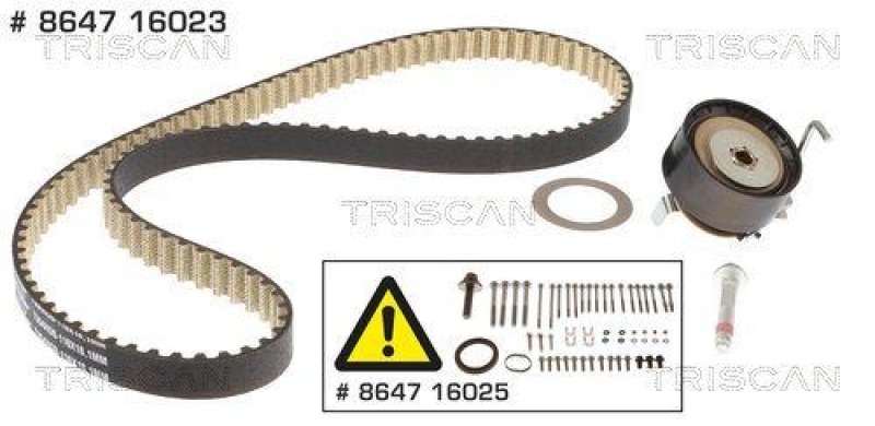 TRISCAN 8647 16023 Zahnriemensatz 18.1Mm für Ford