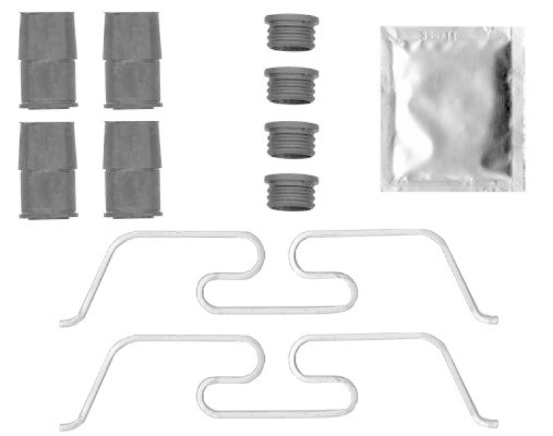 HELLA 8DZ 355 206-321 Zubehörsatz, Bremssattel