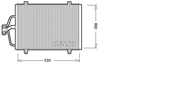 DENSO DCN23003 Kondensator A/C RENAULT MEGANE Scenic (JA0/1_) 1.6 e (JA0F) (1996 - 1999)