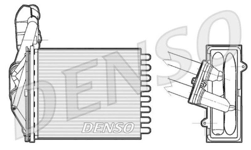 DENSO DRR09042 Wärmetauscher FIAT 500 (07-)