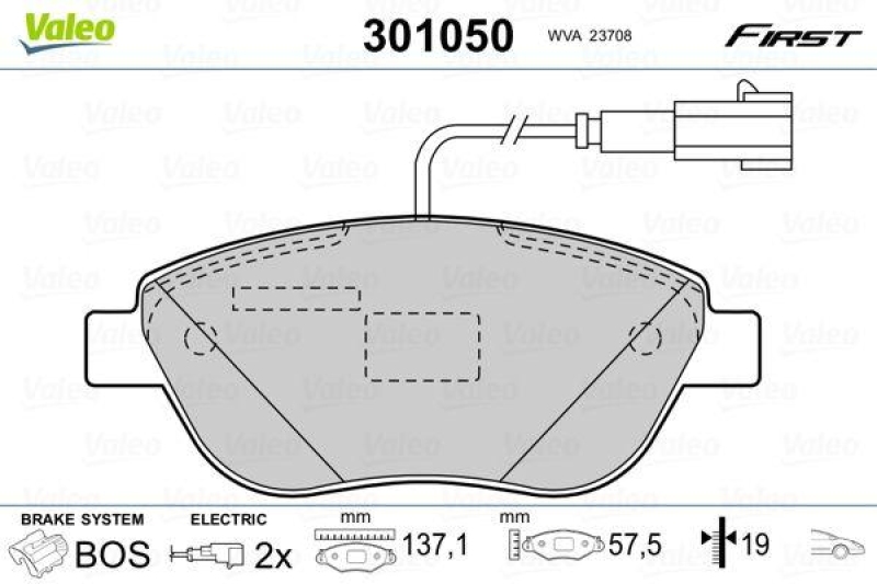 VALEO 301050 SBB-Satz FIRST