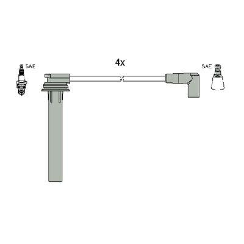 HITACHI 134269 Zündkabelsatz für CHRYLSLER u.a.