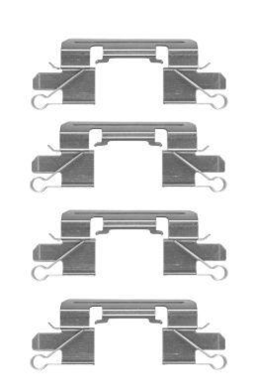 HELLA 8DZ 355 204-941 Zubehörsatz, Scheibenbremsbelag für NISSAN/MITSU.