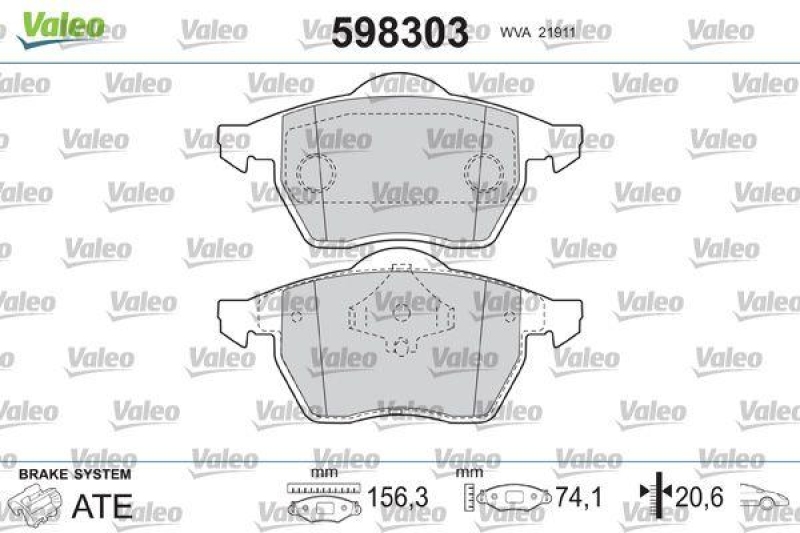 VALEO 598303 SBB-Satz PREMIUM