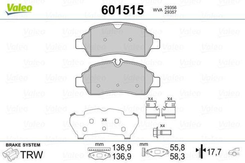 VALEO 601515 SBB-Satz PREMIUM